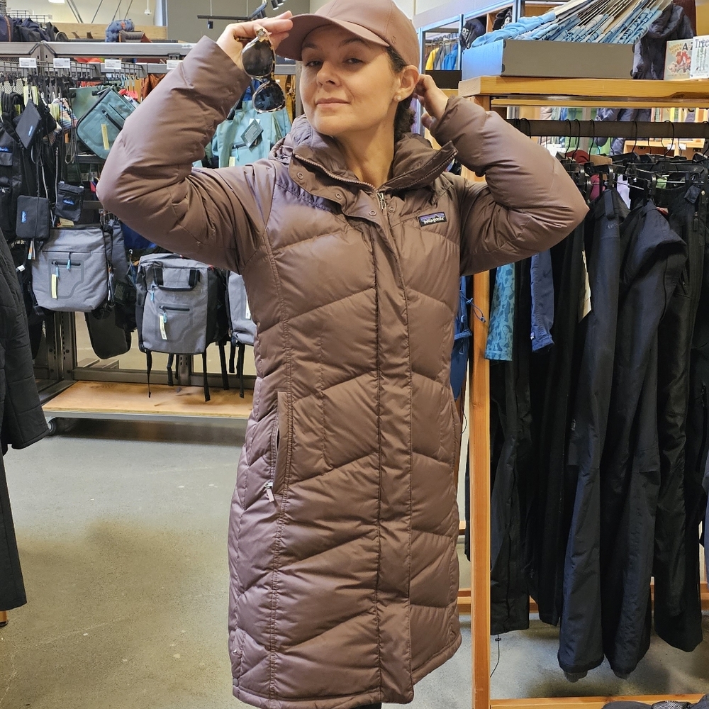 Patagonia Down With It winter coat puffer parka in Dusky Brown